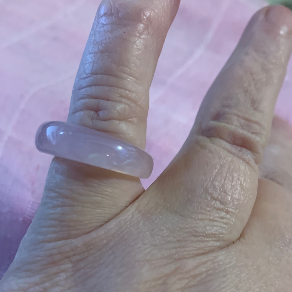 Rose Quartz Tone Dome Ring - Women Jewelry